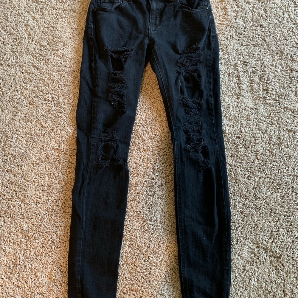 Eunina Mica Jeans - Distressed Black